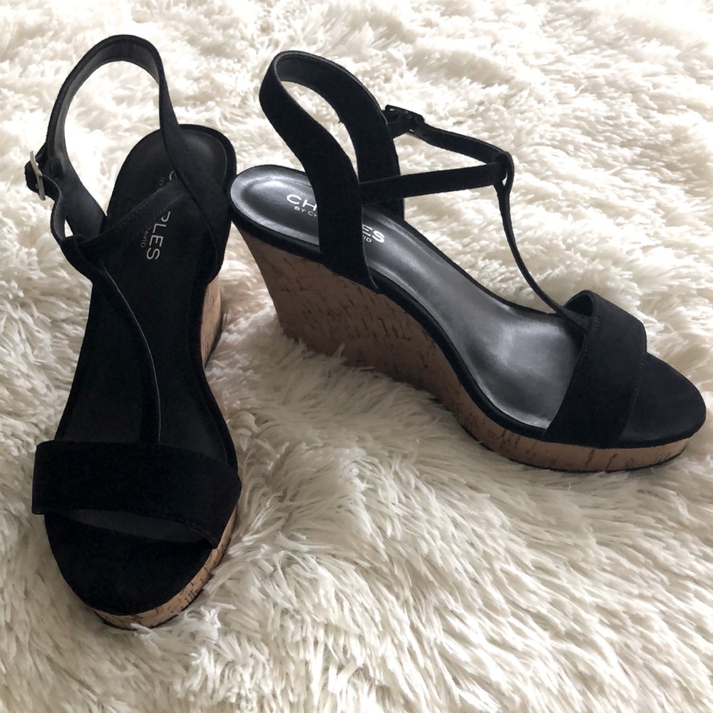 💐Black Wedge Sandal💐